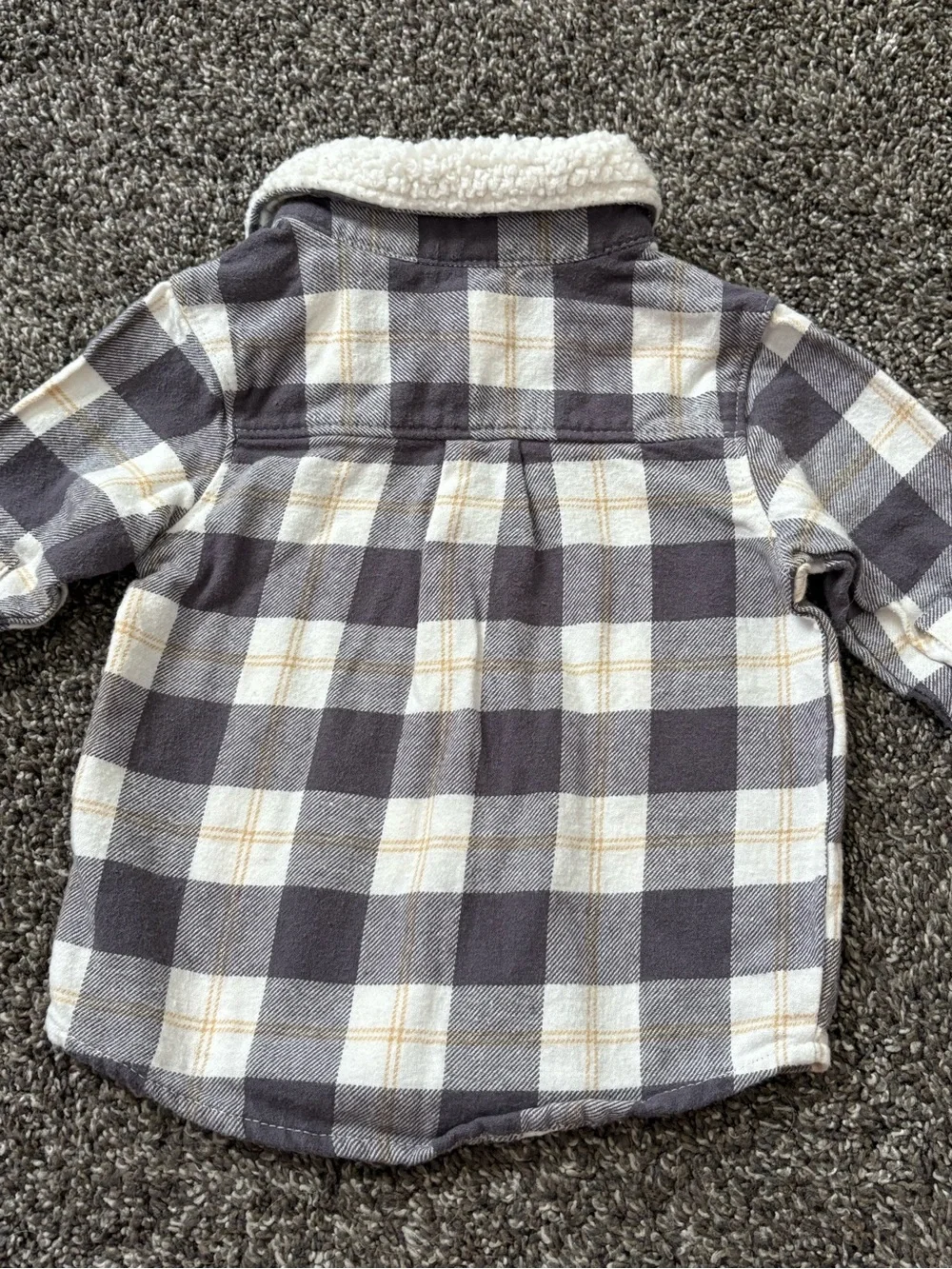 Carters plaid button